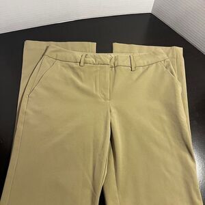 Isaac Mizrahi for Target Tan Khaki Straight Leg Dress Pants Size 4